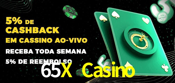 Promoções do cassino ao Vivo 65X Casino